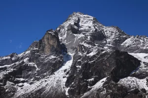 Mount Khumbi Yul Lha også kaldet Khumbila - Gud i Sherpa-kulturen
